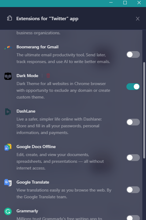 Extension Twitter Unified Workspace