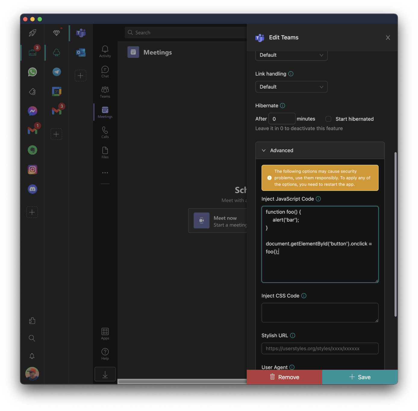 apps in Unified Workspace