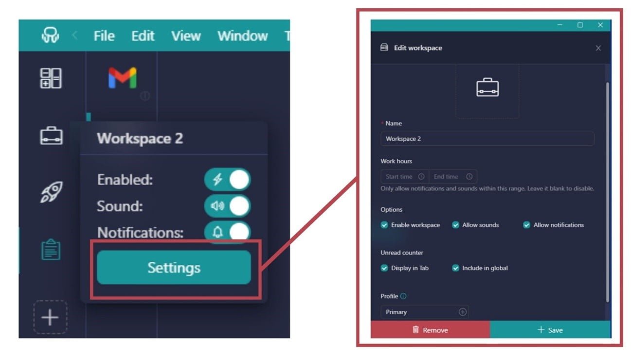 Unified Workspace Workspace