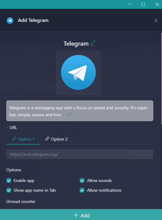 telegram Unified Workspace