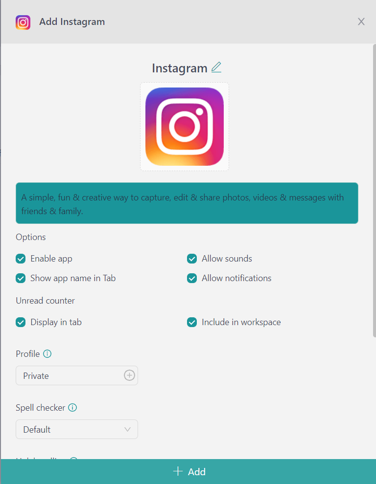 Instagram app for Mac