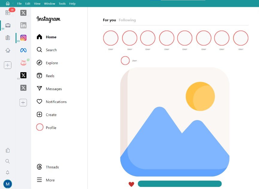 Instagram in Unified Workspace for Mac