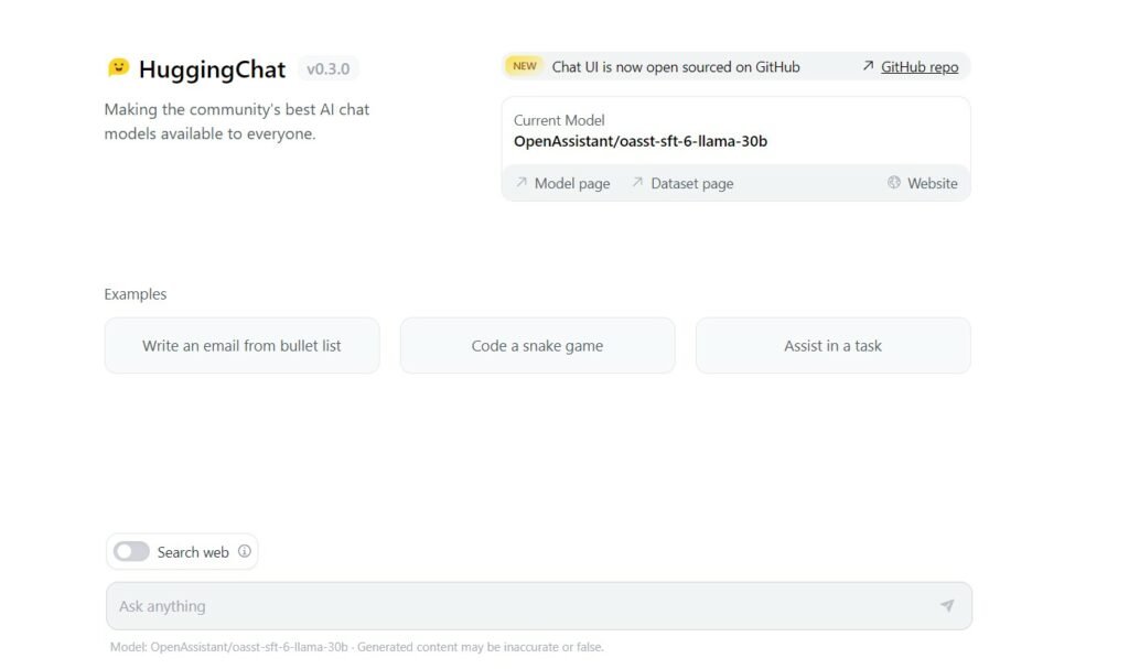 huggingchat AI productivity tools