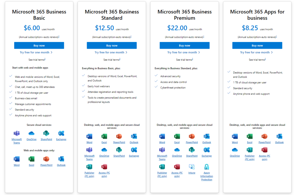 Prices Microsoft- Outlook App mac