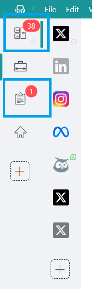 Unread message highlights