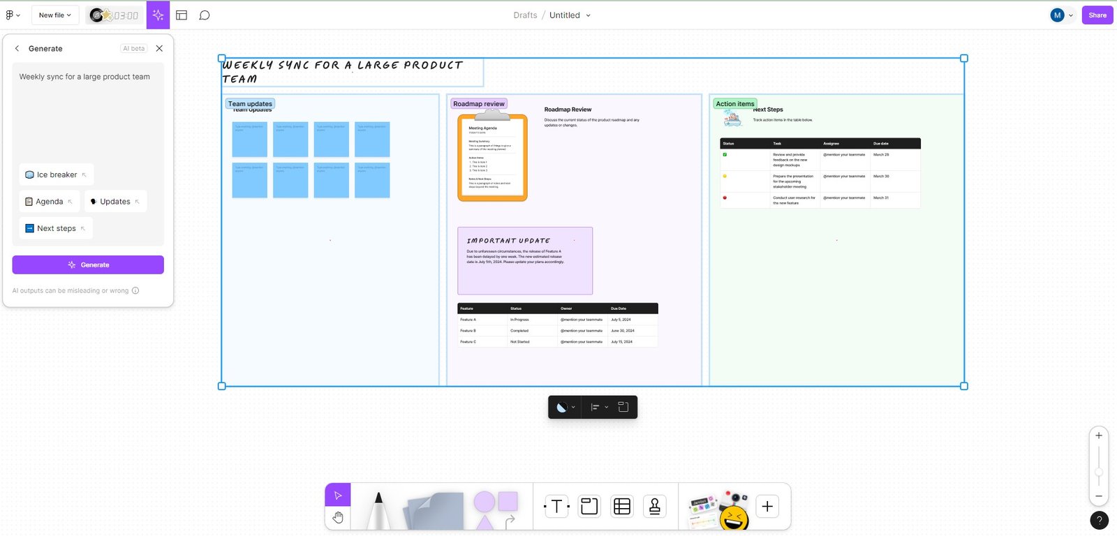 canva vs figma - figma's interface