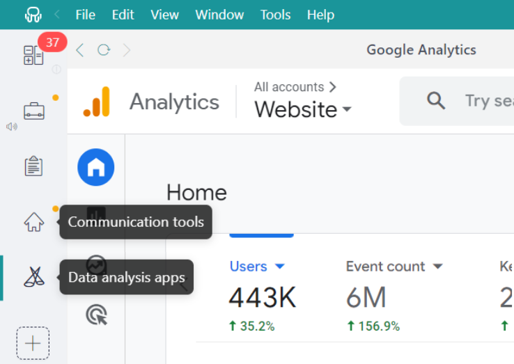 Data analysis app - Unified Workspace