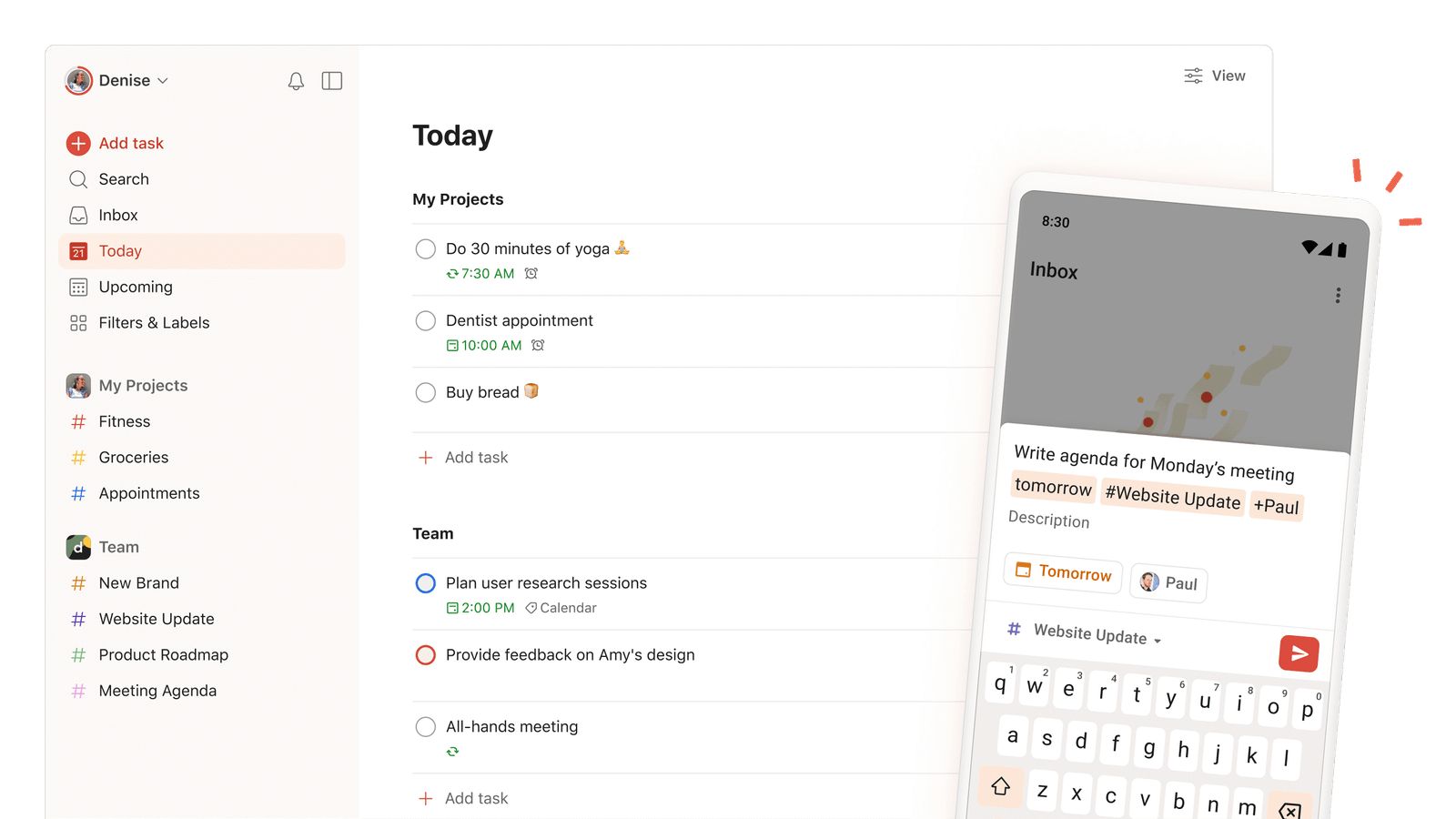 Apps to help with distractions - Todoist