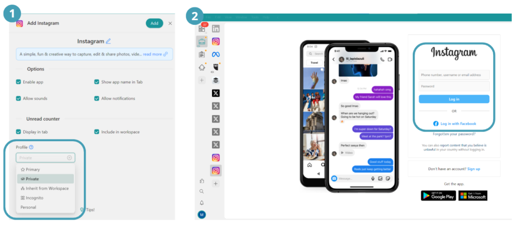 How to login into multiple Instagram accounts browser