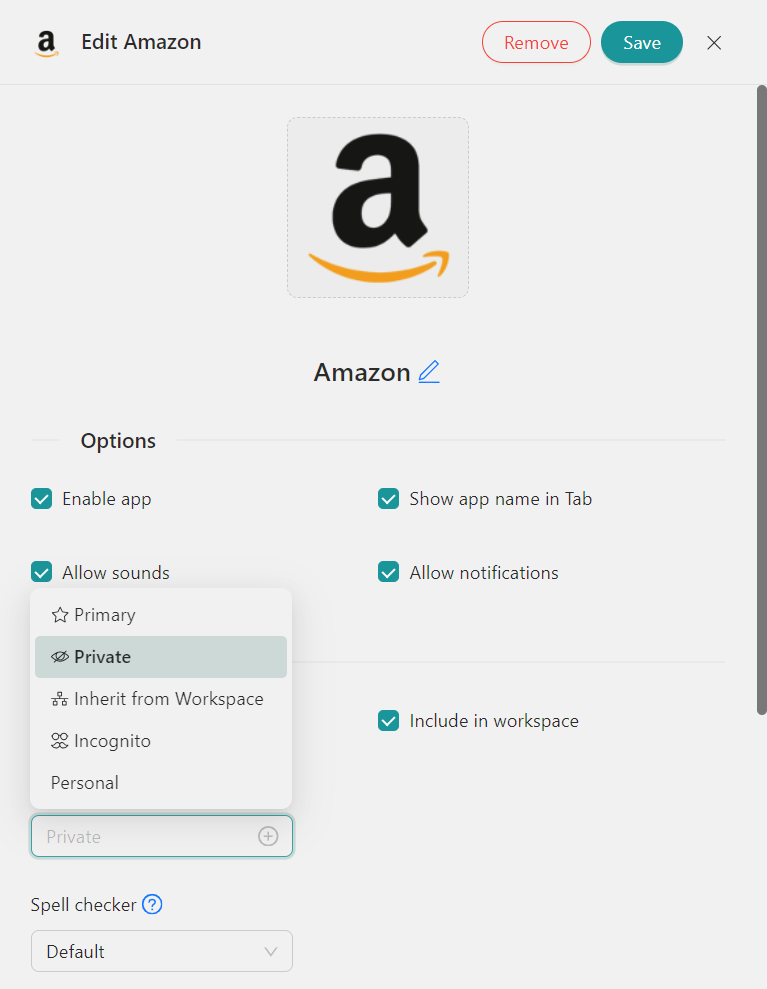 Customize Amazon accounts
