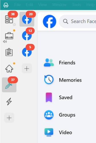Facebook Unified Workspace notifications