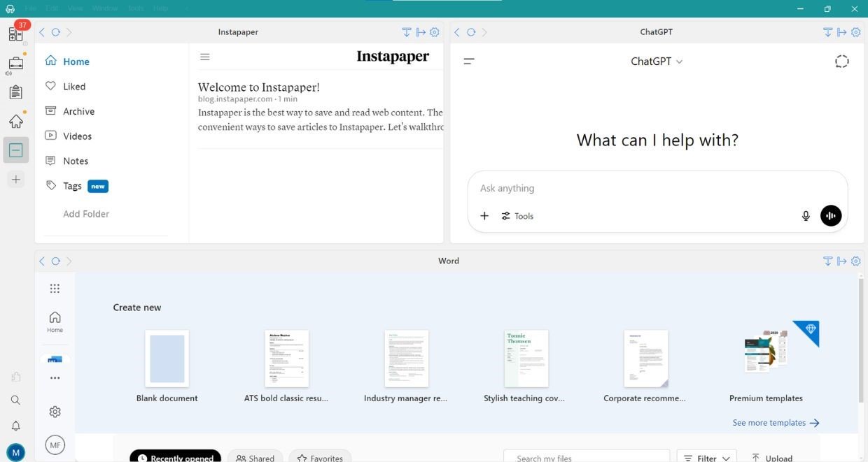 Alternatives to Pocket in Unified Workspace