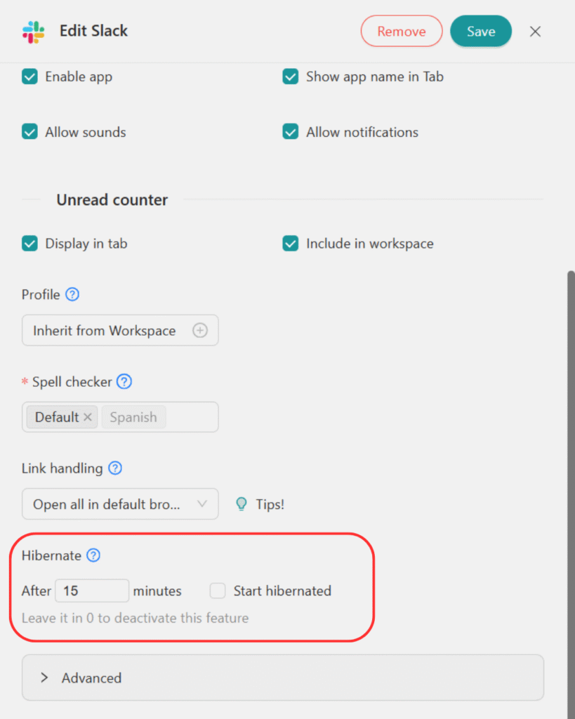 Hibernate apps - Unified Workspace