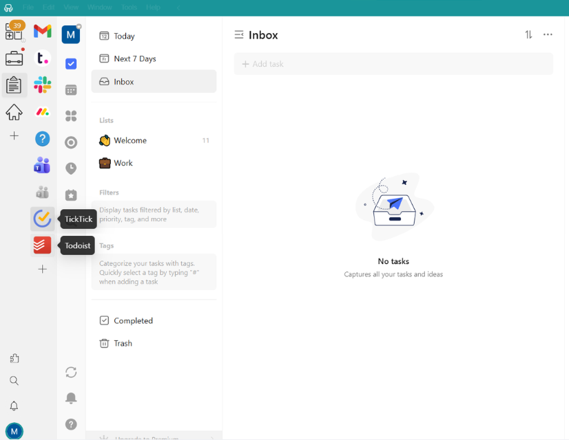 TickTick vs Todoist Unified Workspace