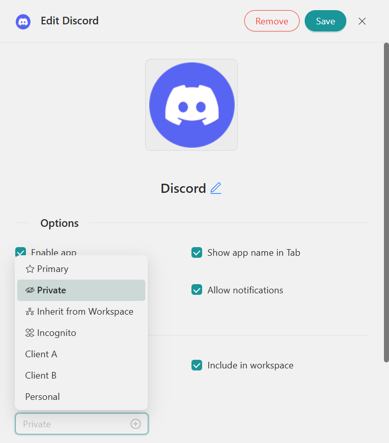 Configure Discord in Unified Workspace