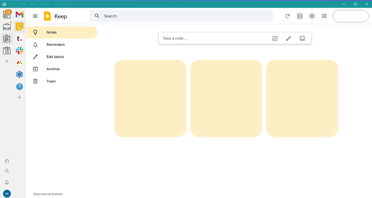 Google Keep - Unified Workspace