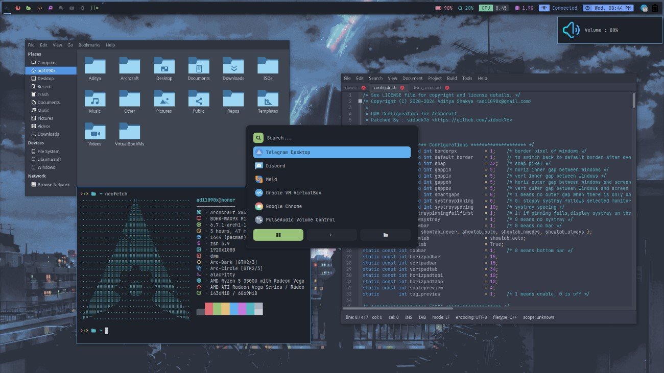 Best Linux Workspace Managers-DWM