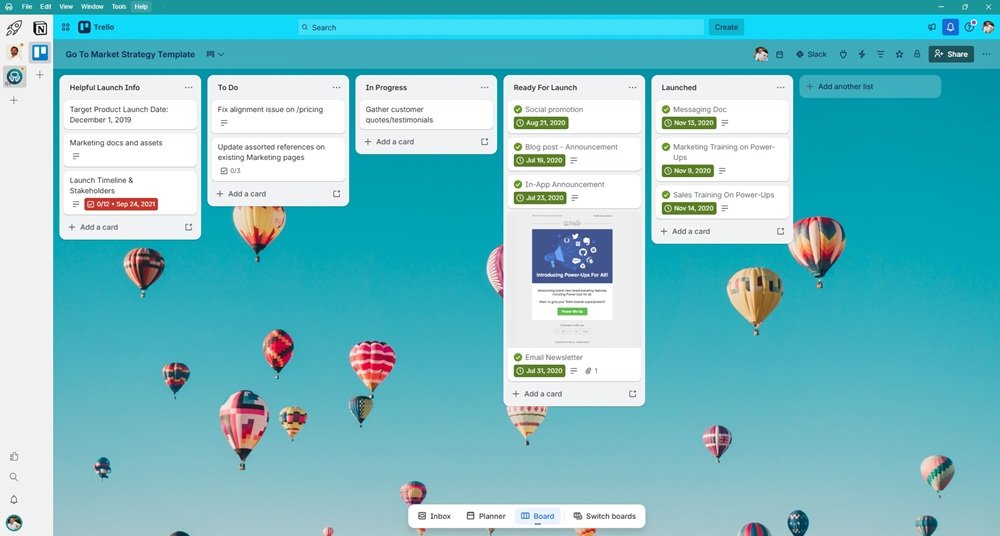 Trello in Unified Workspace